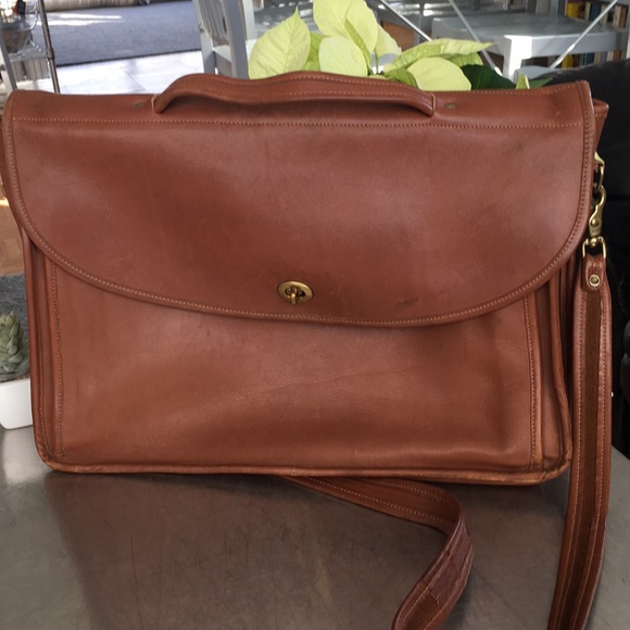 Laura USA/ Leather Briefcase/ - Picture 1 of 8